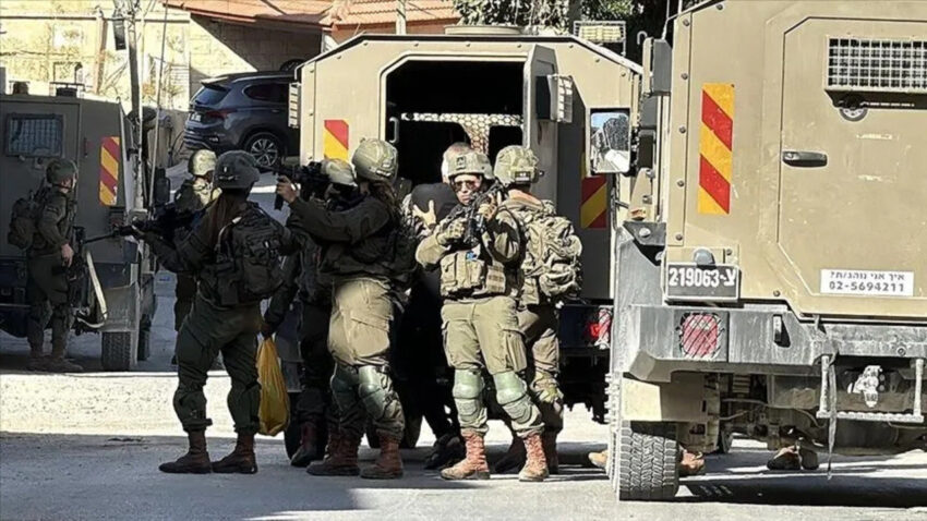 Israil askerleri bati seriada bir beldeyi kusatti 40tan fazla filistinli gozaltinda hYFJAN5c